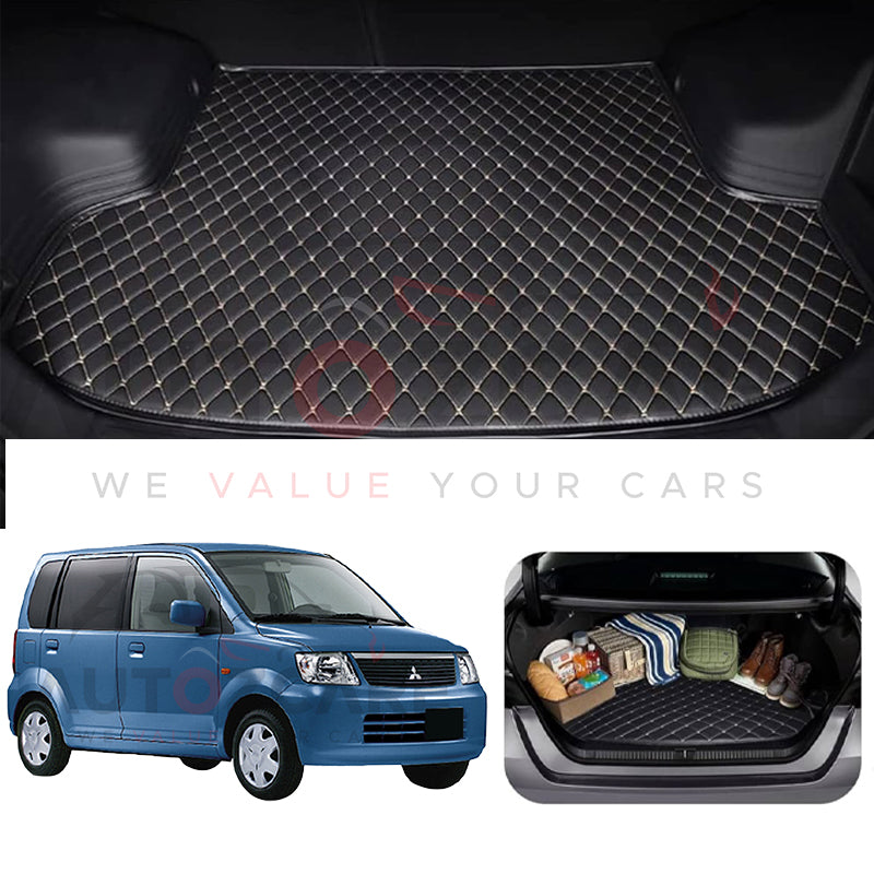 Mitsubishi EK Wagon 7D Custom Car Trunk Mat - Model 2000-2006
