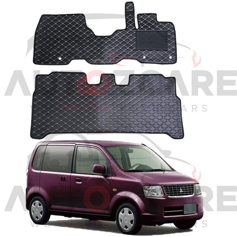 Mitsubishi EK Wagon 7D Floor Mat (Flat Style) 2PCS - Model 2006-2013