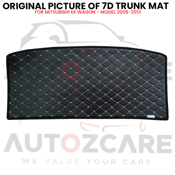 Mitsubishi EK Wagon 7D Custom Car Trunk Mat - Model 2006-2013