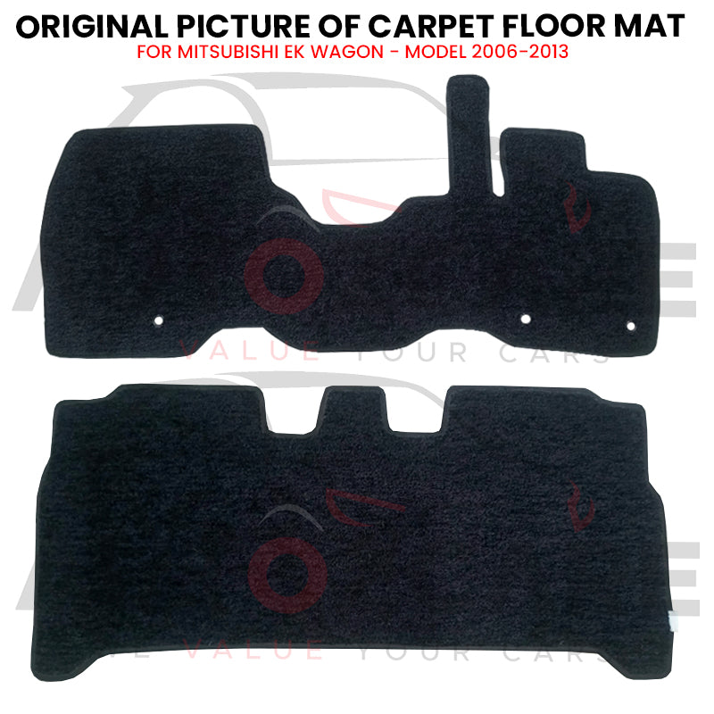 Mitsubishi EK Wagon Fitting Carpet Floor Mat 2PCS - Model 2006-2013