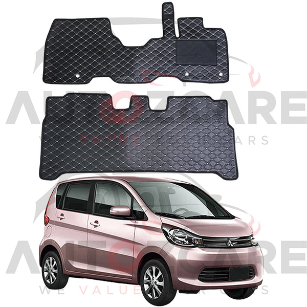 Mitsubishi EK Wagon 7D Floor Mat (Flat Style) 2PCS - Model 2013-2019