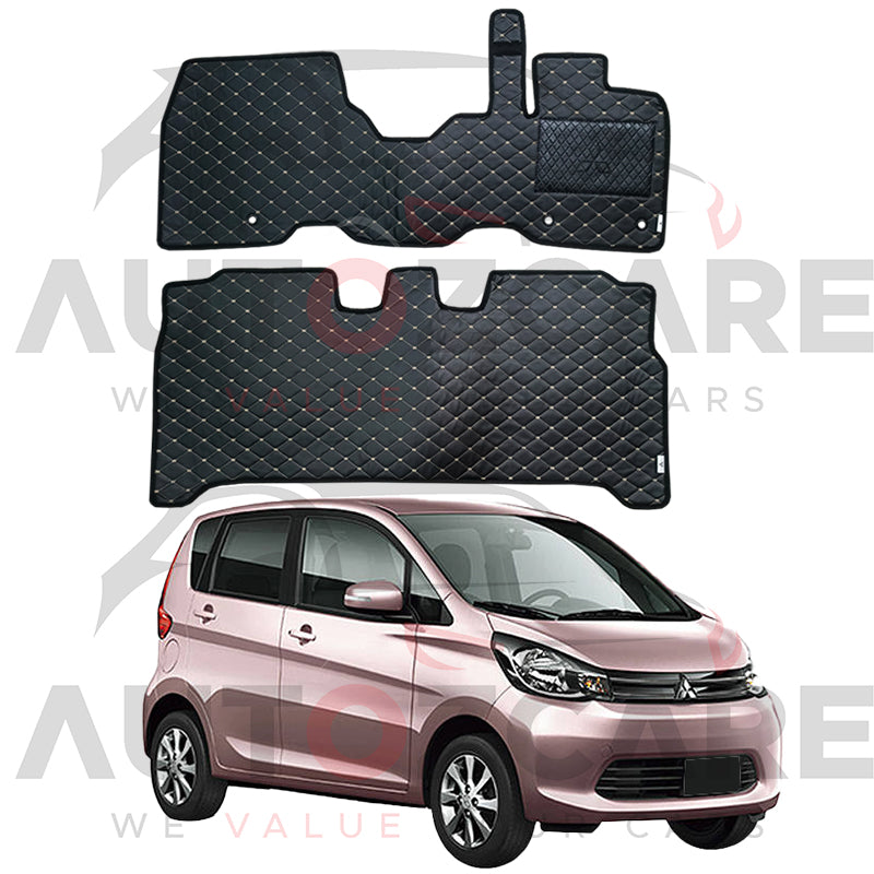 Mitsubishi EK Wagon 7D Floor Mat (Flat Style) 2PCS - Model 2013-2019