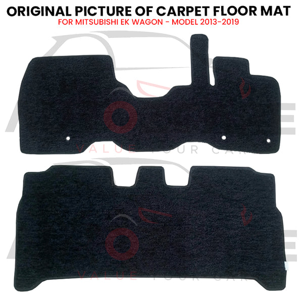 Mitsubishi EK Wagon Fitting Carpet Floor Mat 2PCS - Model 2013-2019