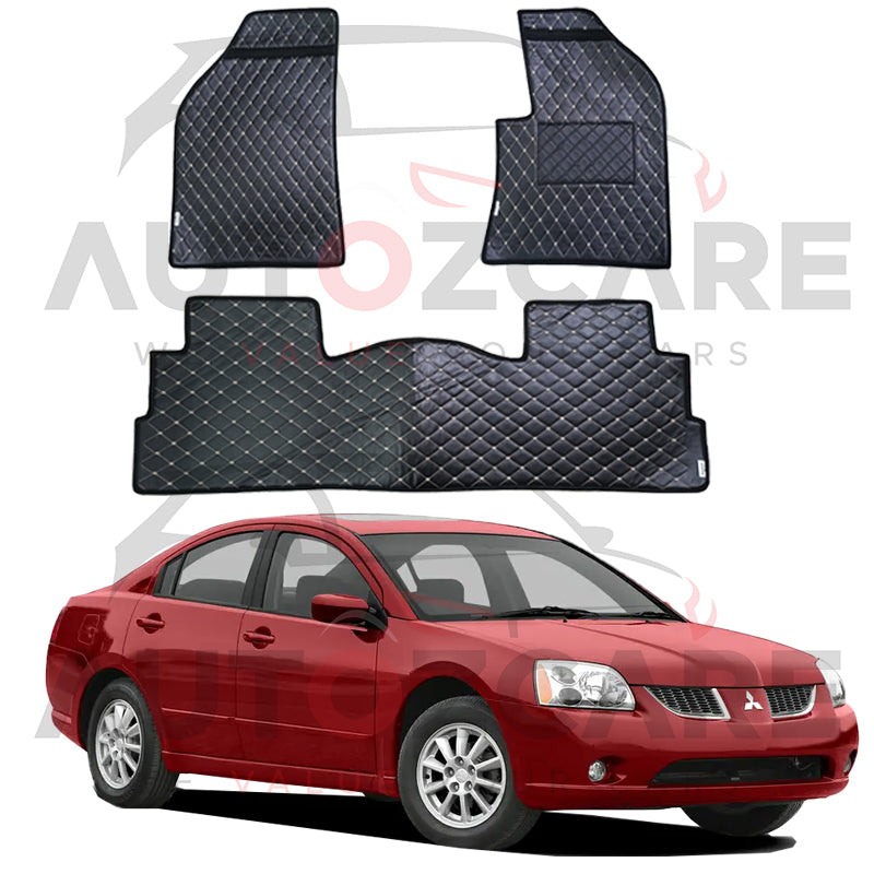 Mitsubishi Galant 7D Floor Mats (Flat Style) 3PCS - Model 1998-2005