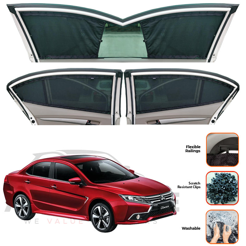 Mitsubishi Lancer Custom Car Sliding Curtains - Model 2004-2020