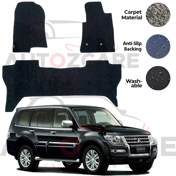 Mitsubishi Pajero Genuine Fitting Carpet Floor Mat 3PCS - Model 2006-2018
