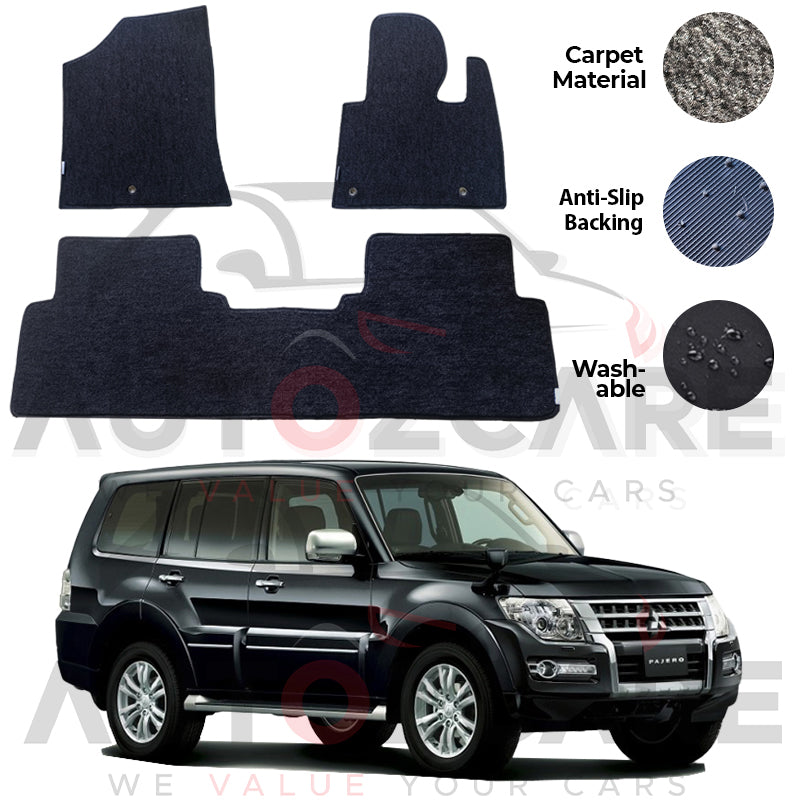 Mitsubishi Pajero Genuine Fitting Carpet Floor Mat 3PCS - Model 2006-2018