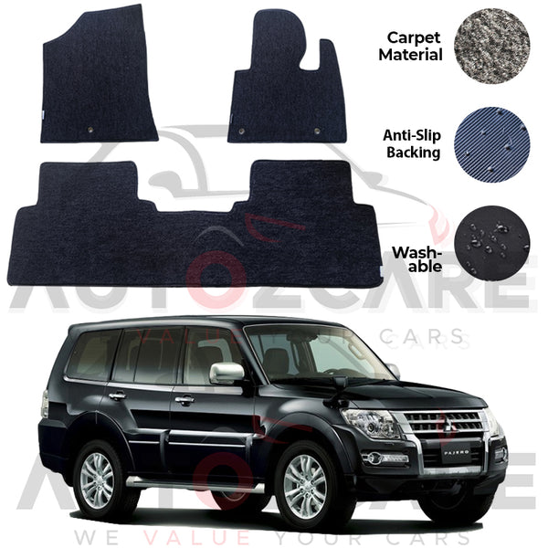 Mitsubishi Pajero Genuine Fitting Carpet Floor Mat 3PCS - Model 2006-2018