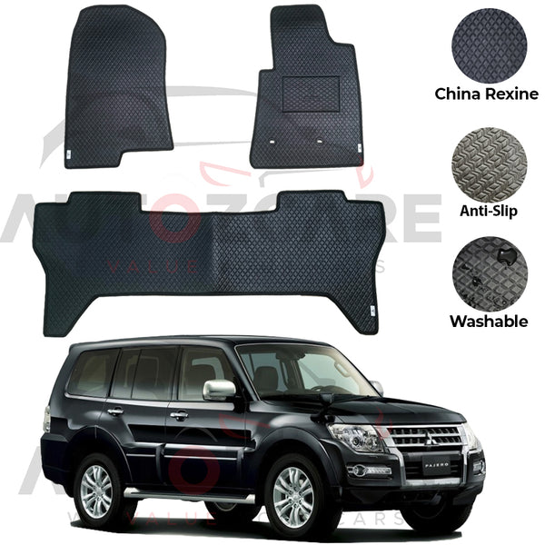 Mitsubishi Pajero China Rexine Floor Mat 3PCS - Model 2006-2018