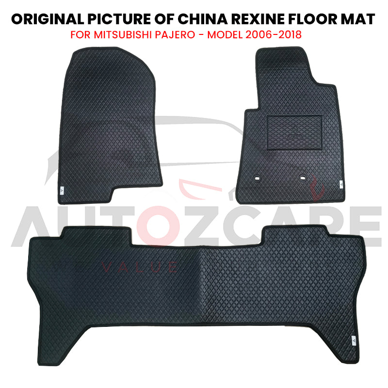 Mitsubishi Pajero China Rexine Floor Mat 3PCS - Model 2006-2018