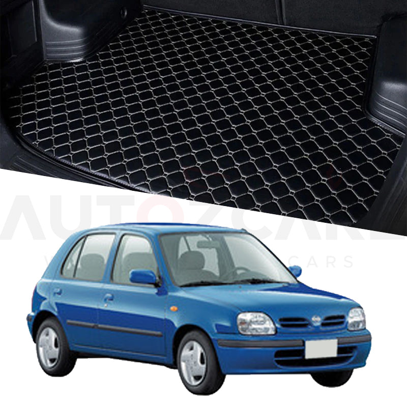 Nissan March 7D Custom Car Trunk Mat - Model 1992-2003 - AutozCare Pakistan