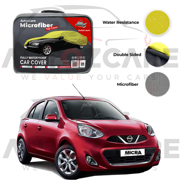 Nissan Micra Microfiber Car Top Cover - Model 2016-2023