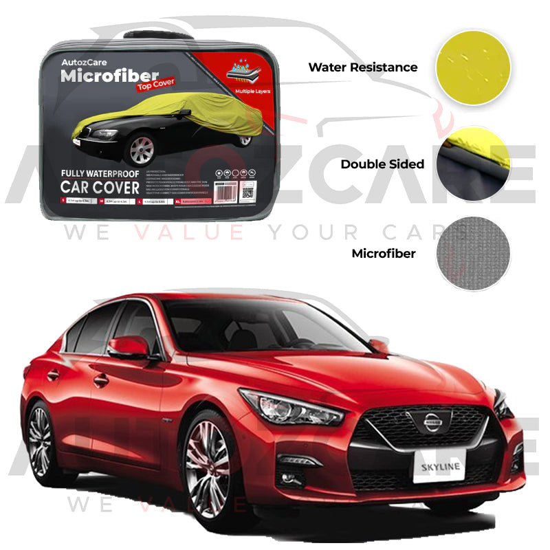 Nissan Skyline Microfiber Car Top Cover - Model 2014-2026