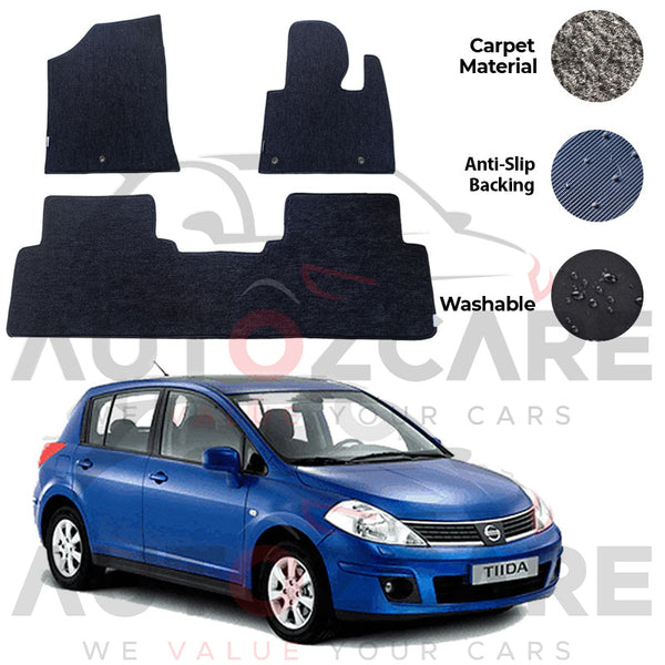 Nissan Tiida Genuine Fitting Carpet Floor Mat 3PCS - Model 2004-2011