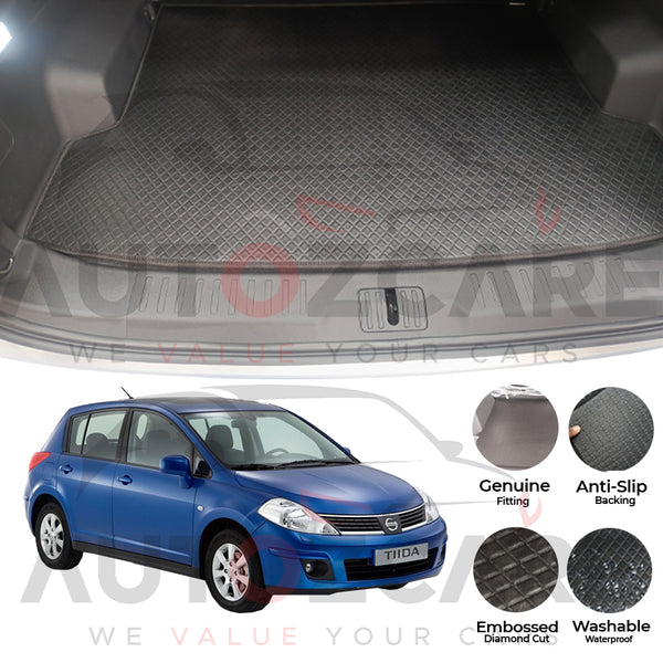 Nissan Tiida China Rexine Custom-Size Trunk Mat - Model 2004-2011