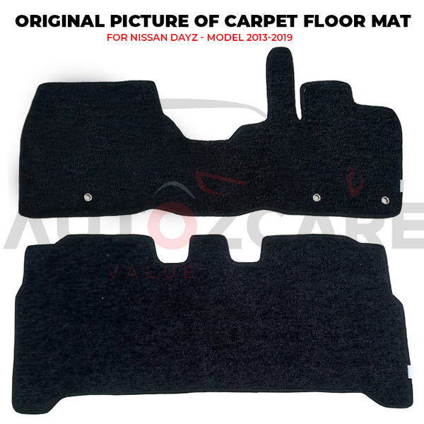 Nissan Dayz Genuine Fitting Carpet Floor Mat 2PCS - Model 2013-2019