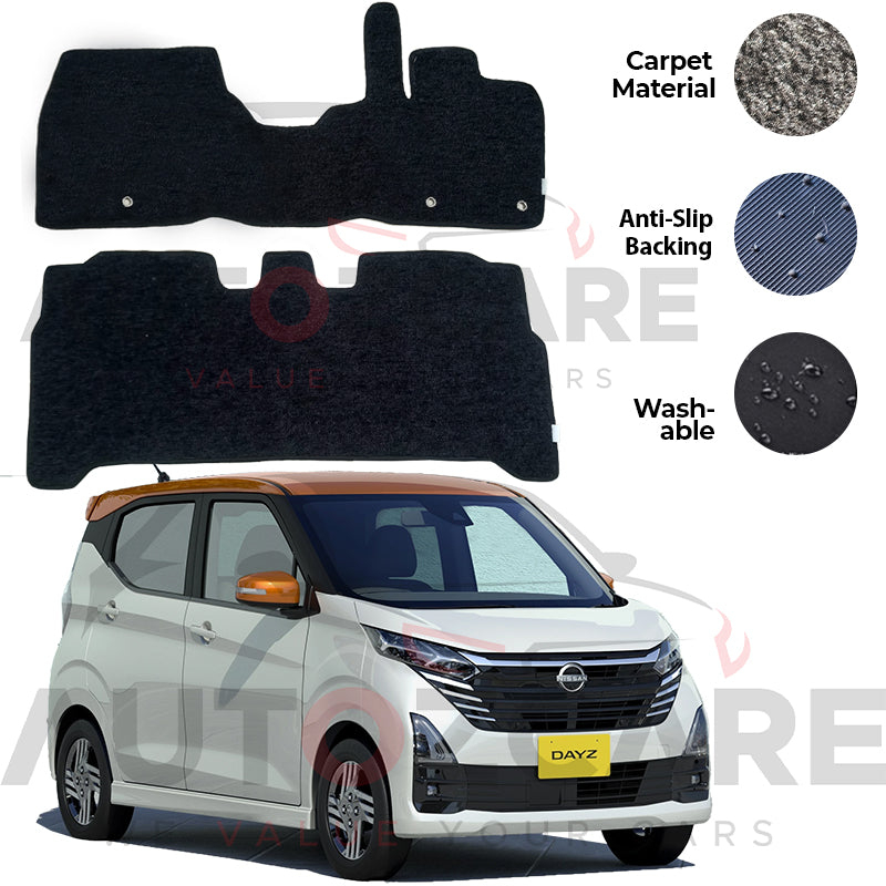 Nissan Dayz Genuine Fitting Carpet Floor Mat 2PCS - Model 2020-2025