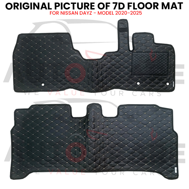 Nissan Dayz 7D Floor Mat (Flat Style) 2PCS - Model 2020-2025