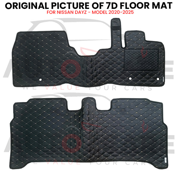 Nissan Dayz 7D Floor Mat (Flat Style) 2PCS - Model 2020-2025