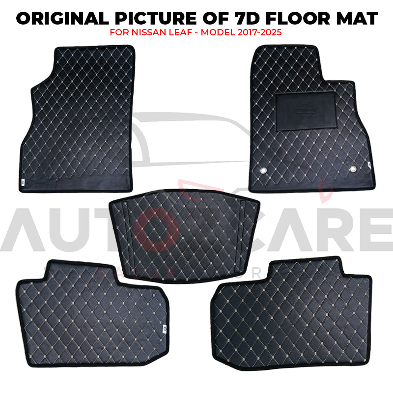 Nissan Leaf 7D Floor Mat ( Flat Style ) 5PCS - Model 2017-2025