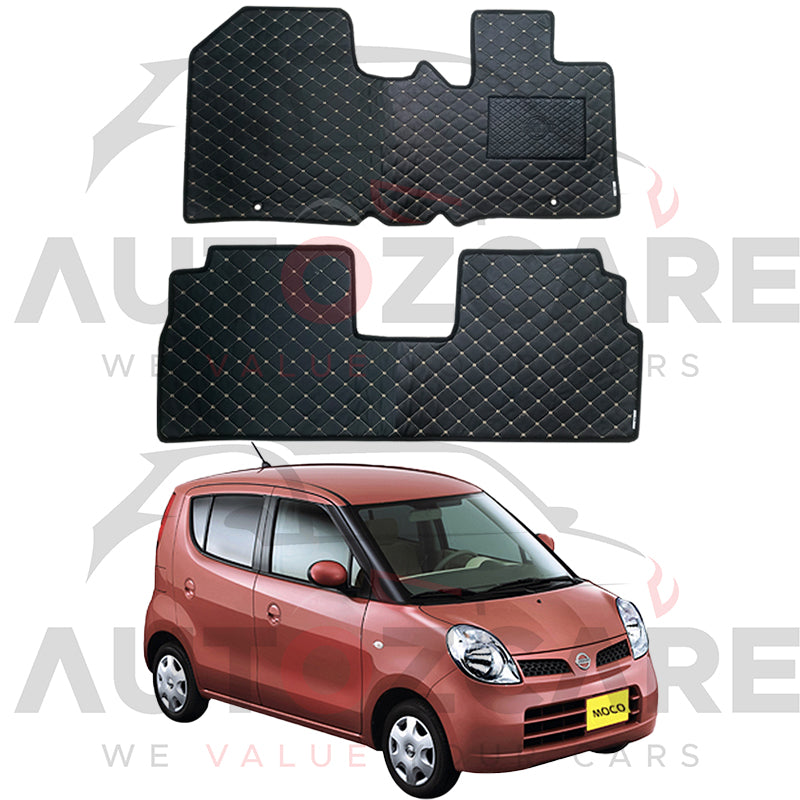 Nissan Moco 7D Floor Mats (Flat Style) 2PCS - Model 2006-2011