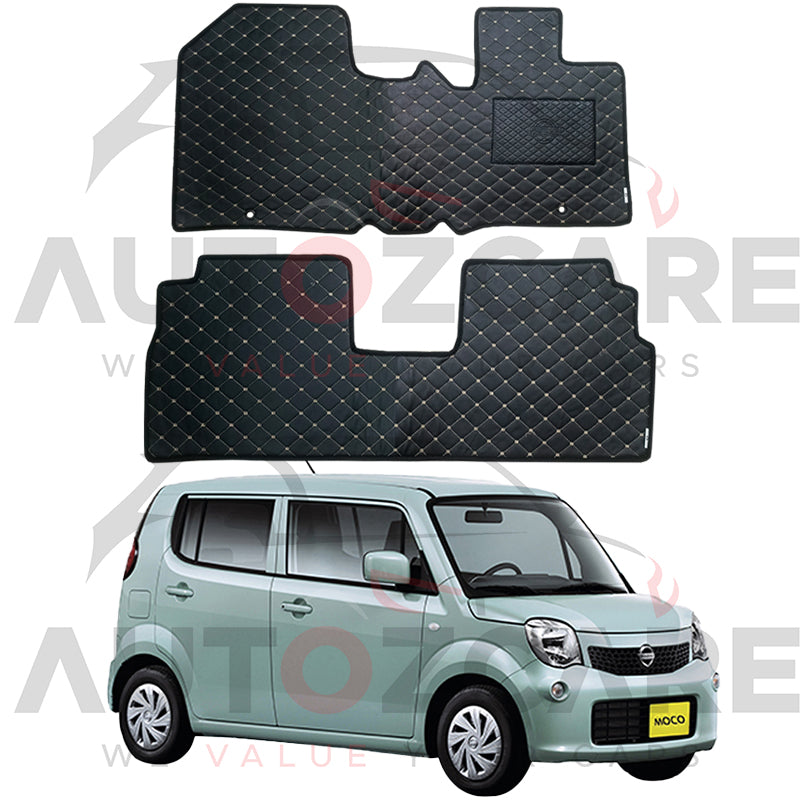 Nissan Moco 7D Floor Mats (Flat Style) 2PCS - Model 2011-2018
