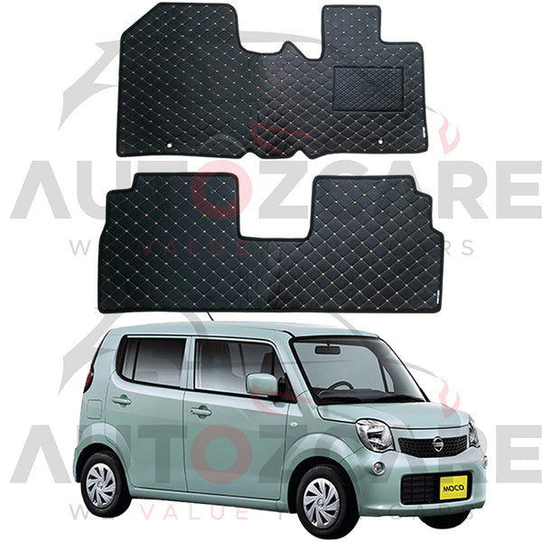 Nissan Moco 7D Floor Mats (Flat Style) 2PCS - Model 2011-2018