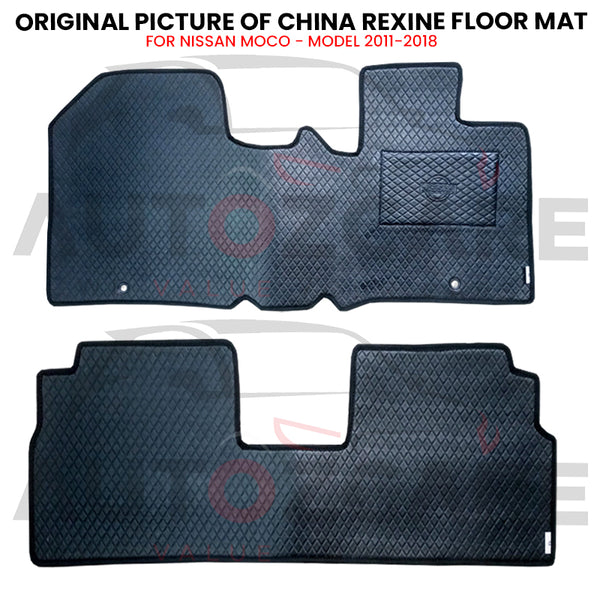 Nissan Moco China Rexine Floor Mat 2PCS - Model 2011-2018