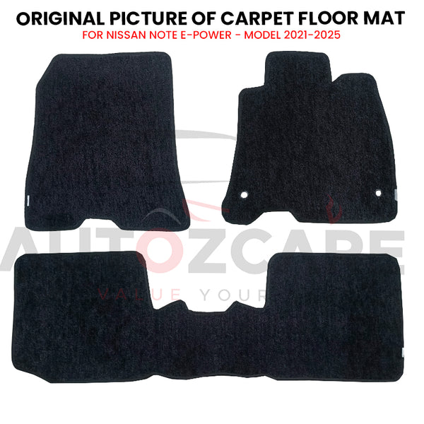 Nissan Note E-Power Genuine Fitting Carpet Floor Mat 3PCS - Model 2021-2025