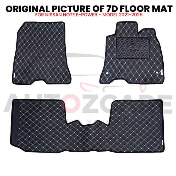 Nissan Note E-Power 7D Floor Mat ( Flat Style ) - Model 2021-2025