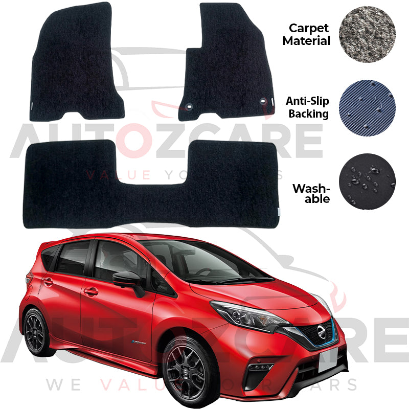 Nissan Note e-Power Genuine Fitting Carpet Floor Mat 3PCS - Model 2012-2020