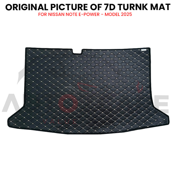 Nissan Note E-Power 7D Custom Car Trunk Mat - Model 2021-2025
