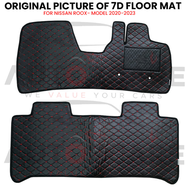 Nissan Roox 7D Floor Mat (Flat Style) 2PCS - Model 2020-2023
