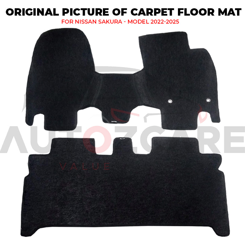 Nissan Sakura Genuine Fitting Carpet Floor Mat 2PCS - Model 2022-2025