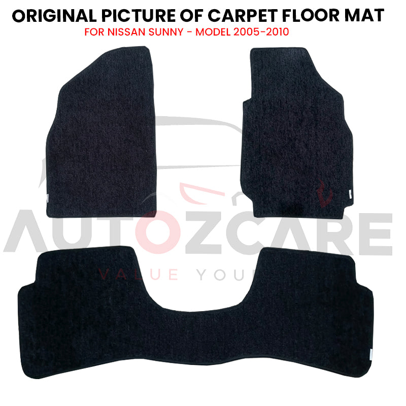 Nissan Sunny Genuine Fitting Carpet Floor Mat 3PCS - Model 2005-2010