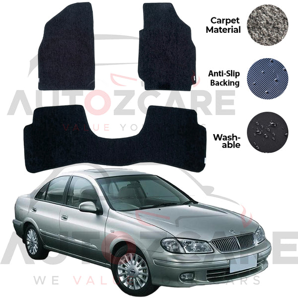 Nissan Sunny Genuine Fitting Carpet Floor Mat 3PCS - Model 2005-2010