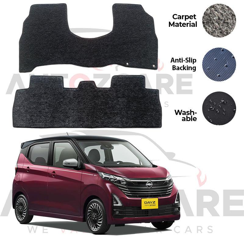 Nissan Dayz Highway Star Genuine Fitting Carpet Floor Mat 2PCS - Model 2020-2026