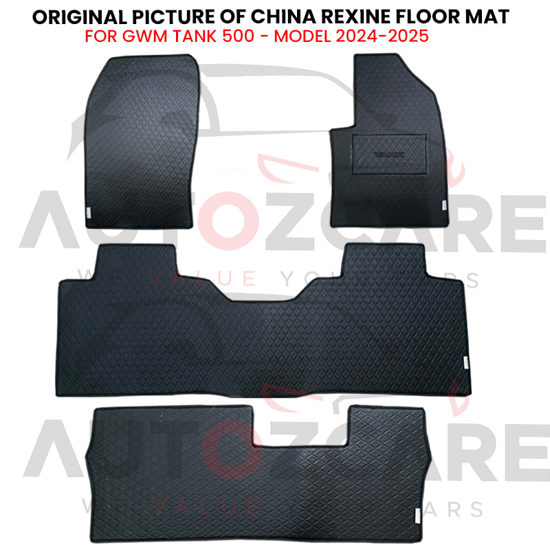 GWM Tank 500 China Rexine Floor Mat 4PCS - Model 2024-2025