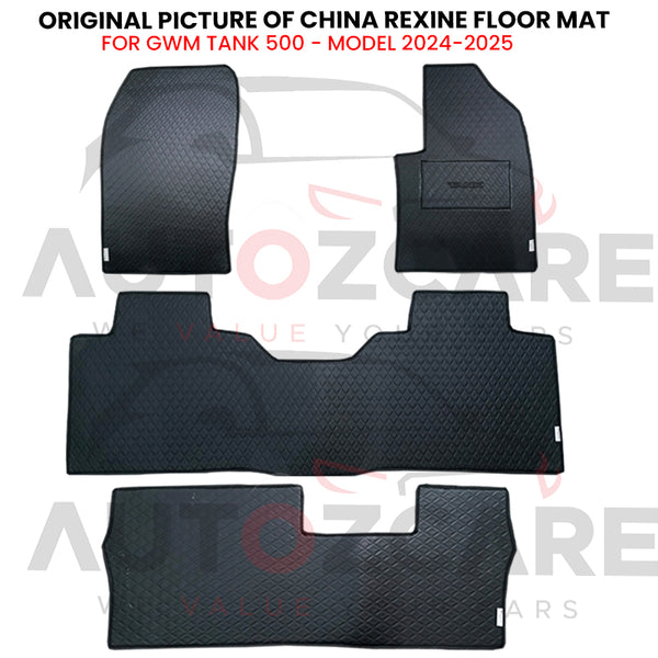 GWM Tank 500 China Rexine Floor Mat 4PCS - Model 2024-2025