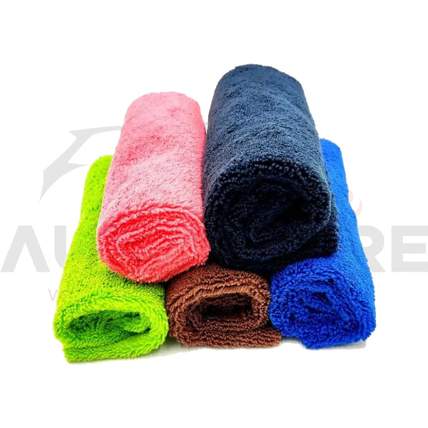 AutozCare Soft Microfiber Detailing Towel Size (16x24) (Pack of 5)