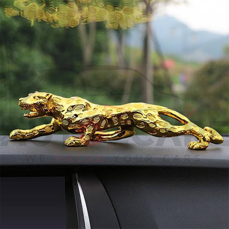 Panther for Car Dashboard Decoration | Golden Tiger Leopard Ornaments Animal Cheetah for Auto Interi