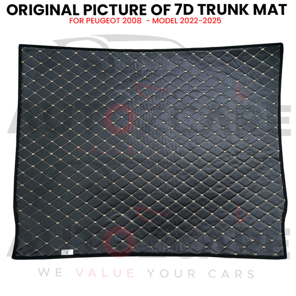 Peugeot 2008 7D Custom Car Trunk Mat - Model 2022-2025