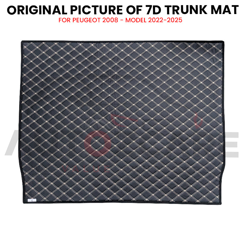 Peugeot 2008 7D Custom Car Trunk Mat - Model 2022-2025