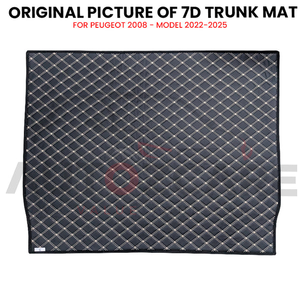 Peugeot 2008 7D Custom Car Trunk Mat - Model 2022-2025