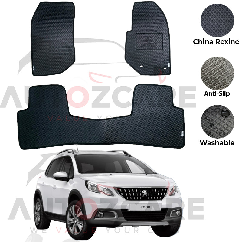 Peugeot 2008 China Rexine Floor Mat 3PCS - Model 2022-2025