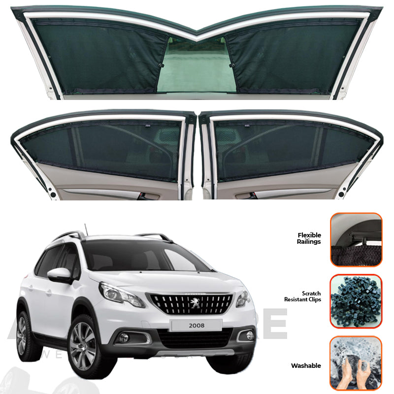 Peugeot 2008 Custom Car Sliding Curtains - Model 2022-2025