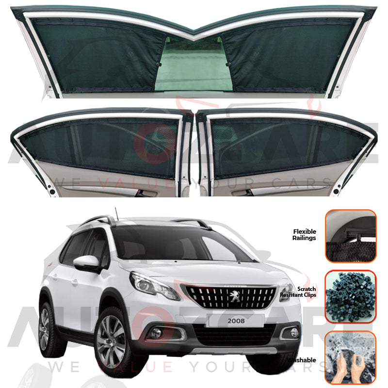 Peugeot 2008 Custom Car Sliding Curtains - Model 2022-2025