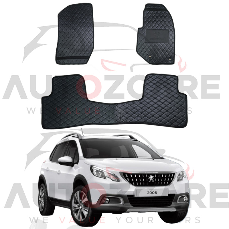 Peugeot 2008 7D Floor Mats (Flat Style) 3PCS - Model 2022-2025