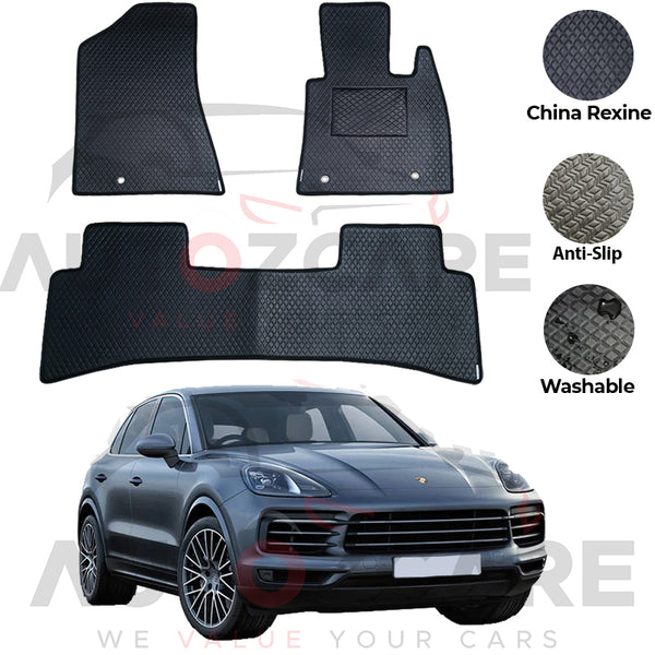 Porsche Cayenne China Rexine Floor Mat 3PCS - Model 2010-2018