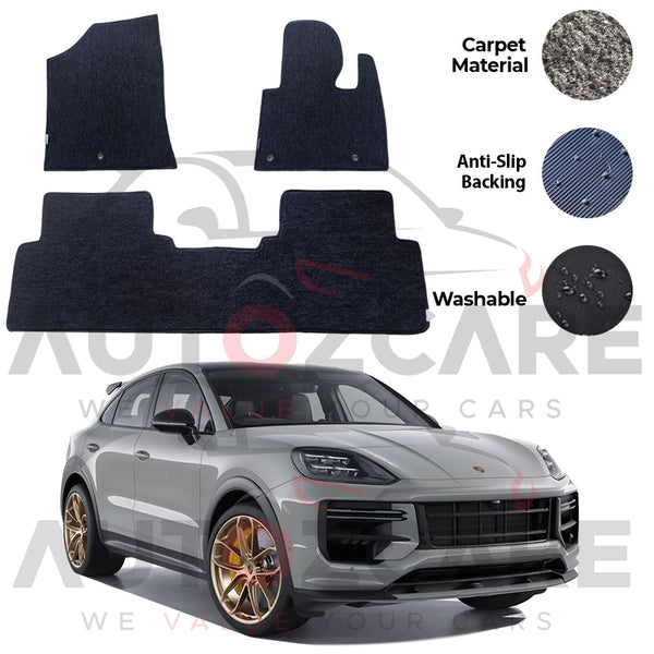 Porsche Cayenne Genuine Fitting Carpet Floor Mat 3PCS - Model 2019-2025